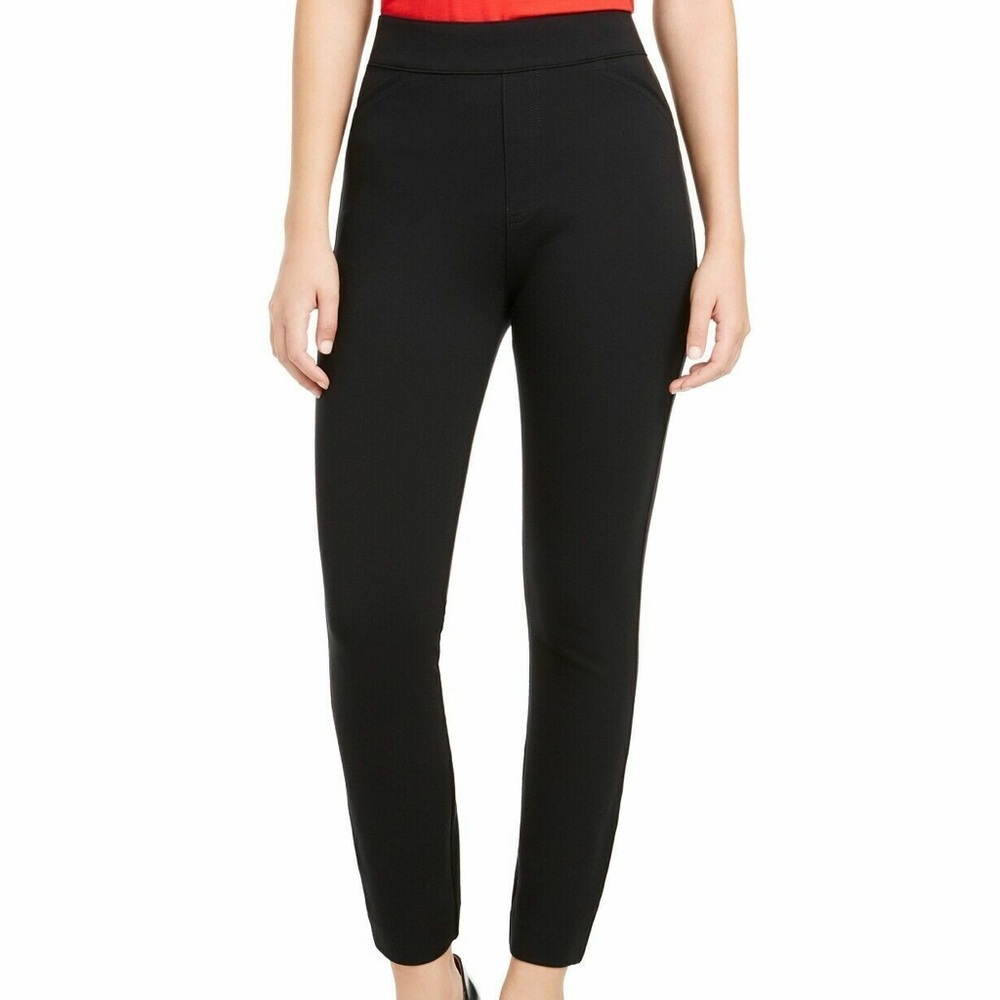 Spanx Perfect Black Pant Back Seam Skinny Pants Black - Petite Small